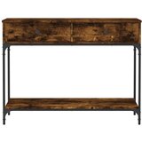  Konzolni stol boja hrasta 100 x 34 5 x 75 cm konstruirano drvo | shoptok.hr