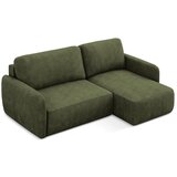 Makamii Zelena raztegljiva/s prostorom za shranjevanje kotna sedežna garnitura iz šenilje (desni kot/z ležalnikom) Lilo – | Shoptok.si