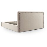Cosmopolitan Design Bež tapecirani bračni krevet s prostorom za odlaganje s podnicom 160x200 cm Colonel – | shoptok.hr