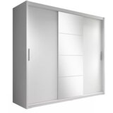 Kondela Garderobna omara z drsnimi vrati, bela, 235x216, CHIARA Cene