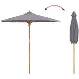  Vrtni suncobran Tamno siva Ø 217 x 230 cm bambus | Eponuda.com