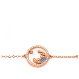 Fenzy zapestnica z obeskom, rak, rose gold Cene