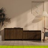 The Living Store TV omarica rjavi hrast 146,5x35x50 cm iverna plošča - TV Omarica, (21375938) Cene