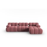 Micadoni Home rožnata žametna sedežna garnitura 285 cm bellis – Cene