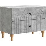  Noćni ormar Betonska siva 62 x 34,5 x 48 cm Konstruirano drvo | shoptok.hr