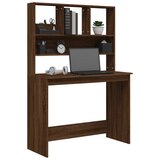  Radni stol s policama boja smeđeg hrasta 102x45x148 cm drveni | shoptok.hr