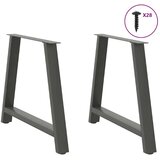  Noge za jedilno mizo v obliki črke A, 2 kosa, antracitne, 90 x (72-73) cm, jeklo, (22123742) | Shoptok.si