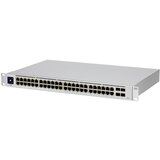 Ubiquiti USW-48-PoE, Layer 2 PoE switch, 32 x GbE PoE+, 16 x GbE ports, 4 x 1G SFP ports, 195W total PoE Power, Fanless, silent cooling, ESD/EMP protection, 1.3" touchscreen LCM display, Rack | Eponuda.ba
