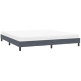  Okvir kreveta bez madraca tamno sivi 200x210 cm baršun | shoptok.hr