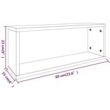  Kockaste zidne police 6 kom hrast sonoma 60 x 15 x 23 cm drvene | shoptok.hr