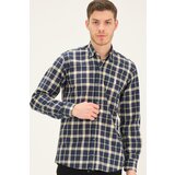 Dewberry G742 MEN'S SHIRT-LACİVERT- YELLOW | shoptok.hr