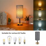  Brilagi - Stona lampa sa USB portom TABLON 1xE27/25W/230V hrast/crna/siva | Eponuda.com