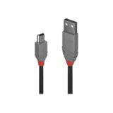 Lindy 36722 USB kabel 1 m USB 2.0 USB A Mini-USB B Crno, Sivo Cijene
