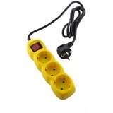  Produžni kabel s utičnicama (3-struko, Žute boje, Dužina kabela: 1,5 m) Cijene