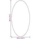  Tepisi Krem Vuna 100 x 200 cm Tepih Ovalni Moderni | shoptok.hr