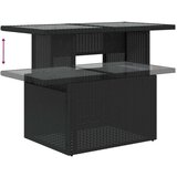  9-dijelni set vrtnih sofa s jastucima crni od poliratana | shoptok.hr