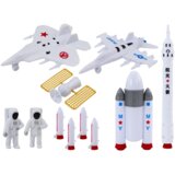 Lean Toys Set svemirskih figura astronauti, rakete 11 dijelova Slike