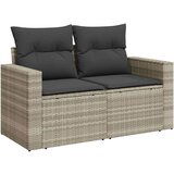  6-dijelni set vrtnih sofa od poliratana s jastucima svjetlosivi | shoptok.hr