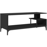 Furnova TV omarica črna 102x40x41 cm inž. les in prašno barvano jeklo, (21925017) | Shoptok.si