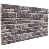  Zidne panele 10 pcs Antracit 100 x 50 cm EPS pjena | shoptok.hr