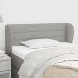  Uzglavlje s ušima svjetlosivo 93x23x78/88 cm od tkanine | shoptok.hr