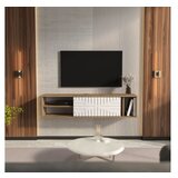Hanah home tv polica teo floating walnut white | ePonuda.com