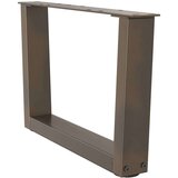  noge jedilne mize v-oblika 2 kosa naravno jeklo 60x(30-31,3) cm | Shoptok.si