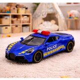  Sportski automobil Policijski automobil s motornim pogonom Metalno plava boja 1:43 Slike