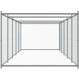  Kavez za pse s vratima sivi 10x2x1 5 m od pocinčanog čelika | shoptok.hr