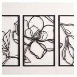  Zidna dekoracija Floral Line-APT529LS, 46x69 cm, 1,2 mm, Crna | Eponuda.ba