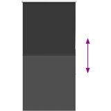 vidaXL Rolo zatemnjena črna 65x150 cm tkanina širina 60,7 cm poliester | Shoptok.si