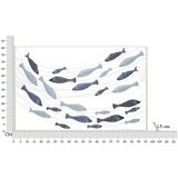 Mauro Ferretti Kovinska stenska dekoracija 96,5x61 cm Pesci – | Shoptok.si