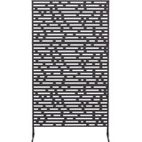  Zaslon za privatnost 100 x 50 x 180 cm Čelik Crna | shoptok.hr