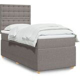 Maison Chic Box spring postelja - Vzmetna postelja z vzmetnico taupe 100x200 cm blago SL17379, (21882124) | Shoptok.si