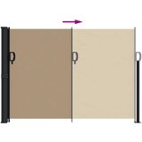  Bočna tenda na uvlačenje smeđesiva 140 x 500 cm | shoptok.hr
