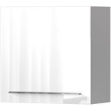 Jela Jagodina viseća komoda VK60-1K/PN - kolekcija piano - bela lak/kristalno bela hg lak - 60x57x29 cm | ePonuda.com