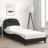  Okvir kreveta Viana s LED-om bez madraca crni 80 x 200 cm | shoptok.hr