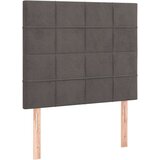 Box spring krevet s madracem tamnosivi 120 x 200 cm baršunasti | shoptok.hr