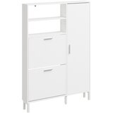 SoBuy Omarica za Čevlje Shranjevanje Barva Bela 83x14x117.5cm FSR230-W, (5000486875) Cene
