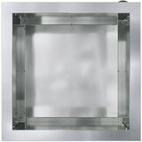  Vrtna posuda za sadnju s LED svjetlom Srebrna 40 x 40 x 40 cm | shoptok.hr