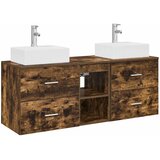  Set ormarića za kupaonicu 3 kom. Dimljeni hrast Smeđa 49,5 x 41 x 62,5 cm | Shoptok.si