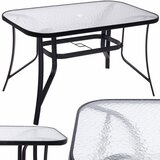 springos stakleni vrtni stol, crni | shoptok.hr