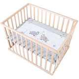 Roba Putni krevetić na kotačićima 100x75 cm u prirodnoj boji Jumbo Twins – | shoptok.hr