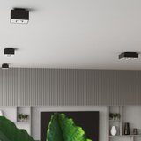 Nice Lamps črna stropna svetilka s kovinskim senčnikom 24x24 cm hydra – | Shoptok.si