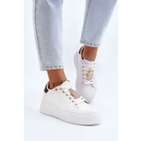 PS1 Women's Sneakers with Embellishment White Celedria