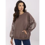 RELEVANCE Sweatshirt-RV-BL-9972.10X-dark brown | Shoptok.si
