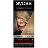 Syoss Permanent Coloration barva za lase barvani lasje svetli lasje 50 ml Odtenek 7-1 medium blond za ženske