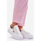 Boto Women's Sports Shoes On Platform Made Of Eco Leather Panther White Velionna | shoptok.hr