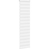 vidaXL Zebra senčilo bela 65x200 cm tkanina širina 60,9cm poliester | Shoptok.si