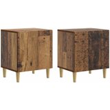 vidaXL Noćni ormar 2 pcs Staro drvo 43 x 34 5 x 50 cm - Staro drvo 2 | shoptok.hr